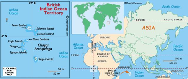 British Indian Ocean Territory Map British Indian Ocean Territory Map